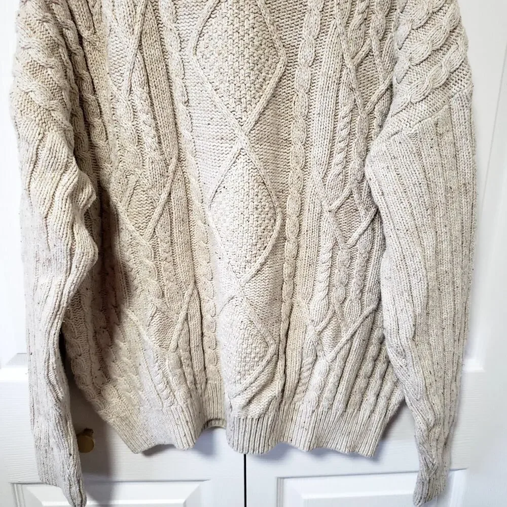 Vintage Shenandoah Sweater Mens XXL Cable Knit Long Sleeve Pullover